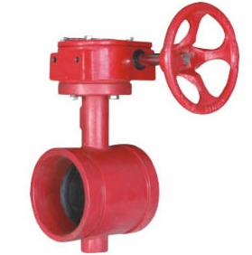 蝸輪溝槽蝶閥 蝸輪溝槽蝶閥